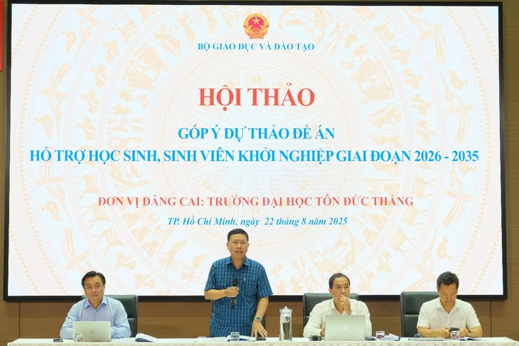 TDTU đăng cai hội thảo góp ý đề án hỗ trợ học sinh, sinh viên khởi nghiệp - Ảnh 2.