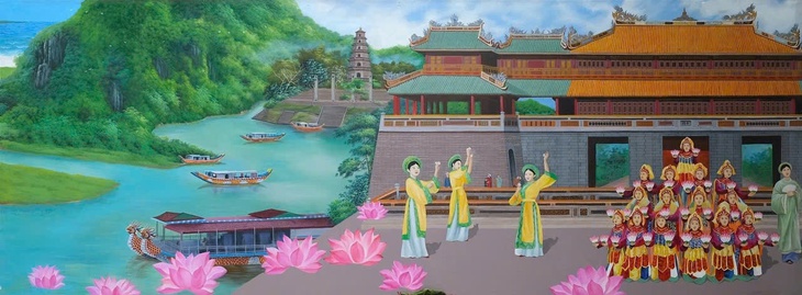 Ngắm khắp một vòng Việt Nam qua bức tranh dài hơn 300m của họa sĩ Ngô Bá Hoàng - Ảnh 5. Ngô Bá Hoàng - Ảnh 5.