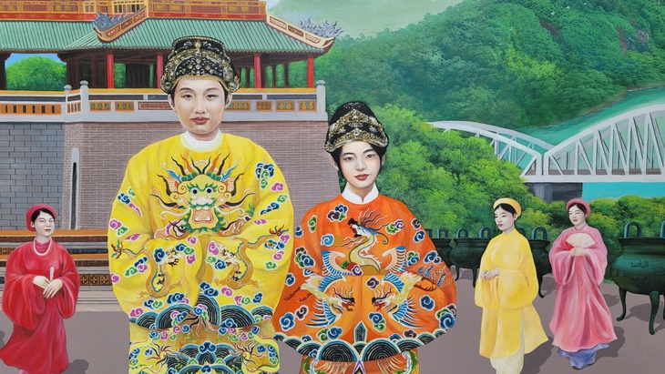 Ngắm khắp một vòng Việt Nam qua bức tranh dài hơn 300m của họa sĩ Ngô Bá Hoàng - Ảnh 4. Ngô Bá Hoàng - Ảnh 4.