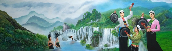 Ngắm khắp một vòng Việt Nam qua bức tranh dài hơn 300m của họa sĩ Ngô Bá Hoàng - Ảnh 6. Ngô Bá Hoàng - Ảnh 6.