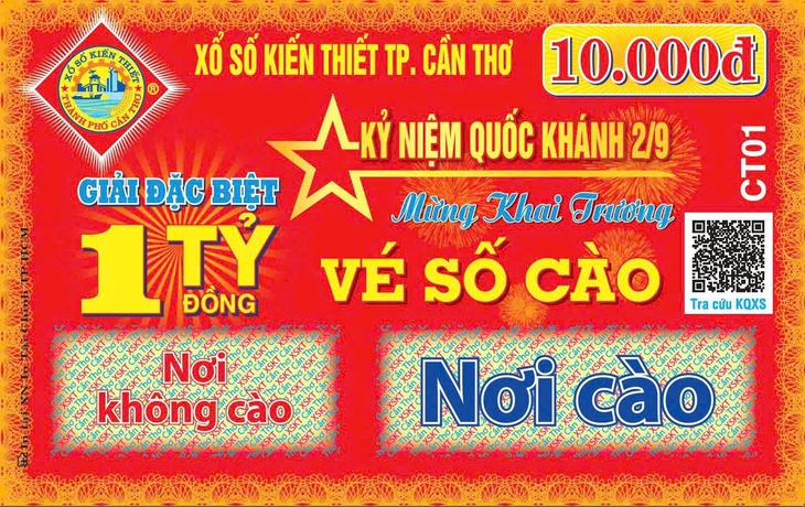 Cần Thơ phát hành vé số cào trúng đến 1 tỉ đồng - Ảnh 1.