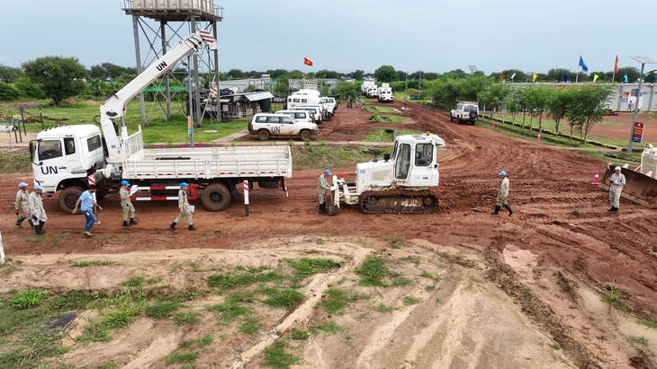 Đội Công binh số 3 Việt Nam vượt khó hoàn thành tốt kiểm tra COE tại Phái bộ UNISFA - Ảnh 1.