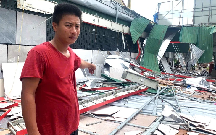 Bệnh viện ung bướu ngàn tỉ bị gió bão số 5 quật 'tơi tả' - Ảnh 2.