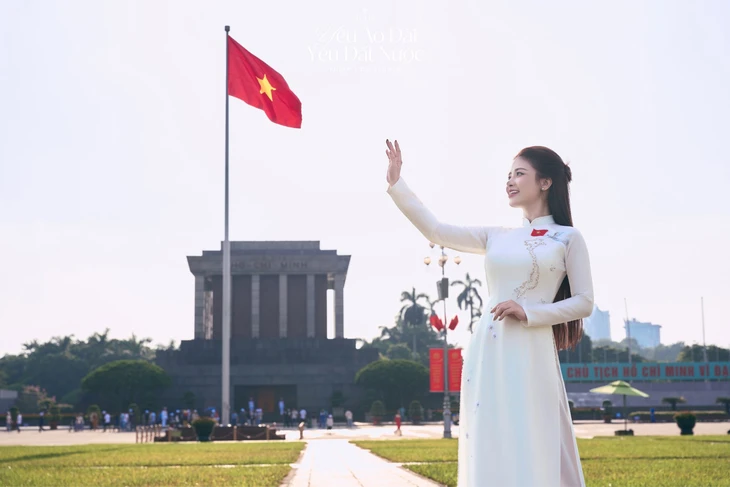 - Ảnh 6. Top 3 Hoa hậu Việt Nam 2024 kể chuyện văn hóa, lịch sử qua áo dài Dũng Nguyễn - Ảnh 6.