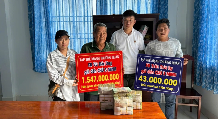 Người đàn ông cưu mang 'vợ nhặt' 11 năm đã nhận 1,59 tỉ đồng từ nhà tài trợ - Ảnh 1.