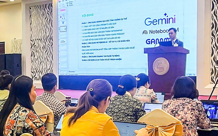 Ban Tuyên giáo và Dân vận Thành ủy tổ chức đào tạo thực hành AI cho cán bộ - Ảnh 1. AI - Ảnh 1.