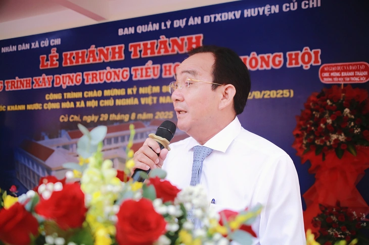 Xã Củ Chi khánh thành Trường tiểu học Tân Thông Hội chào mừng 80 năm Quốc khánh - Ảnh 3.