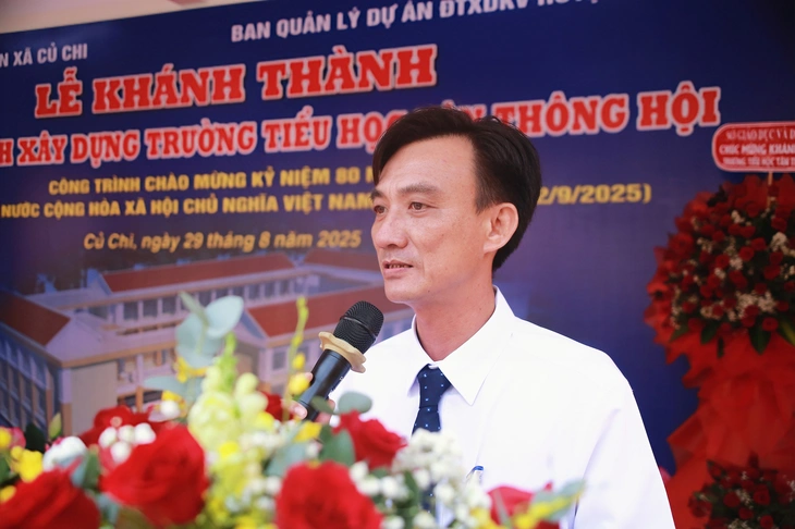 Xã Củ Chi khánh thành Trường tiểu học Tân Thông Hội chào mừng 80 năm Quốc khánh - Ảnh 2.