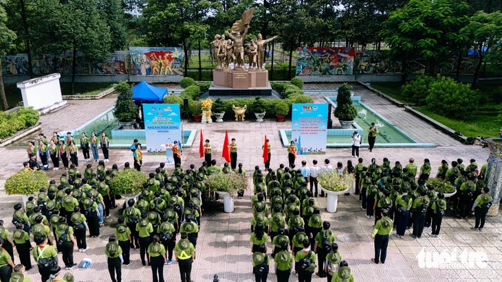 Lần đầu tiên thiếu nhi 3 địa phương TP.HCM (mới) chinh phục hành trình du khảo bằng đạp xe hơn 80km - Ảnh 5. Lần đầu tiên thiếu nhi 3 địa phương TP.HCM mới cùng du khảo bằng đạp xe hơn 80km - Ảnh 7.