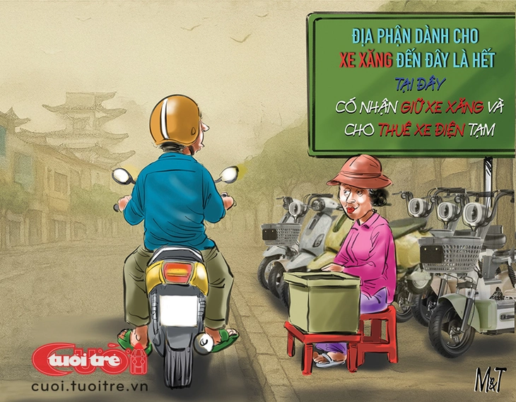 Địa phận của xe xăng đến đây là hết! - Ảnh 1.