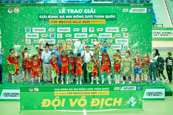 U11 Hưng Yên vô địch Giải Bóng đá Nhi đồng Toàn quốc - Ảnh 1.