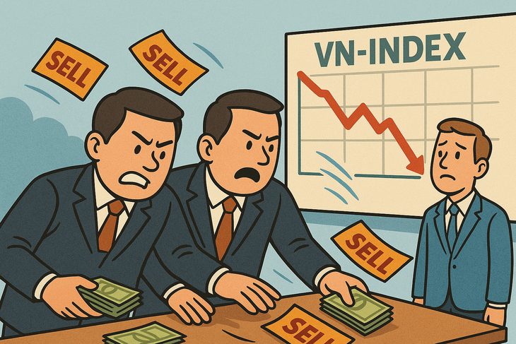 Nhóm nào 'xả hàng' phiên VN-Index như tàu lượn, thanh khoản 86.000 tỉ đồng? - Ảnh 1.