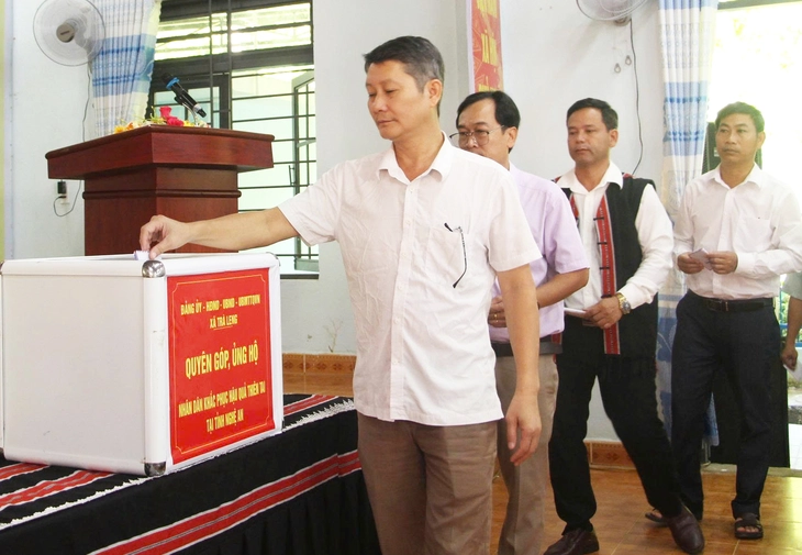 Nơi từng xảy ra thảm họa sạt lở Trà Leng phát động ủng hộ người dân khắc phục hậu quả thiên tai - Ảnh 1.