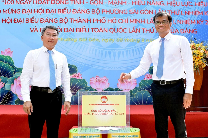 Phường Sài Gòn thực hiện 54 công trình thi đua cao điểm 100 ngày chào mừng đại hội - Ảnh 1.