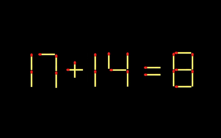 Thử tài IQ: Di chuyển một que diêm để 87+21=8 thành phép tính đúng - Ảnh 7.