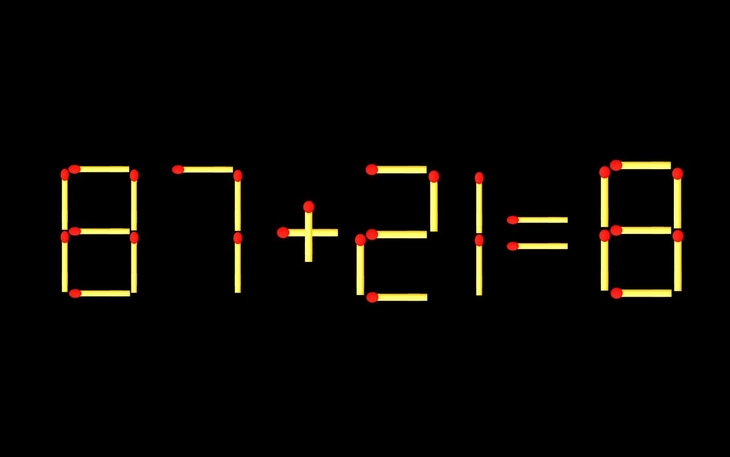 Thử tài IQ: Di chuyển một que diêm để 87+7=2 thành phép tính đúng - Ảnh 7.