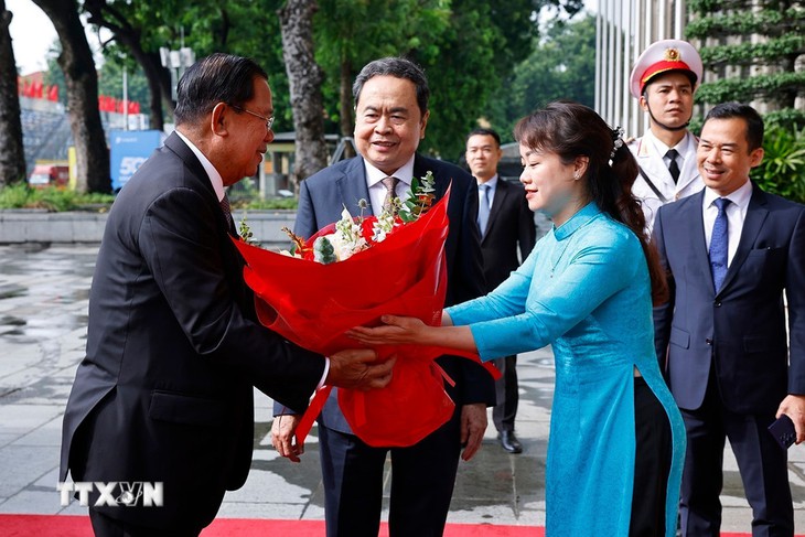 Chủ tịch Quốc hội Trần Thanh Mẫn tiếp Chủ tịch Thượng viện Vương quốc Campuchia Hun Sen - Ảnh 2. Hun Sen - Ảnh 2.