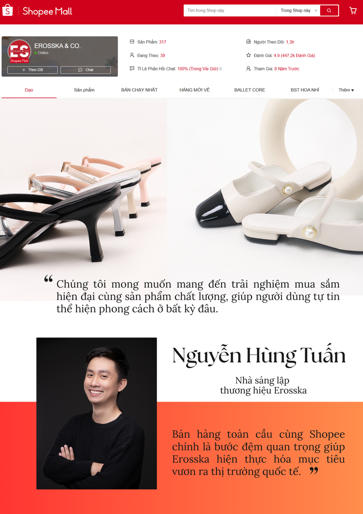 Shopee hỗ trợ doanh nghiệp giày Việt vươn ra quốc tế - Ảnh 2. Shopee - Ảnh 2.
