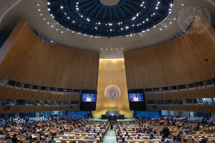 Thực hư chuyện Đại hội đồng Liên hợp quốc chuyển khóa họp thứ 80 sang Geneva vì Palestine? - Ảnh 1.