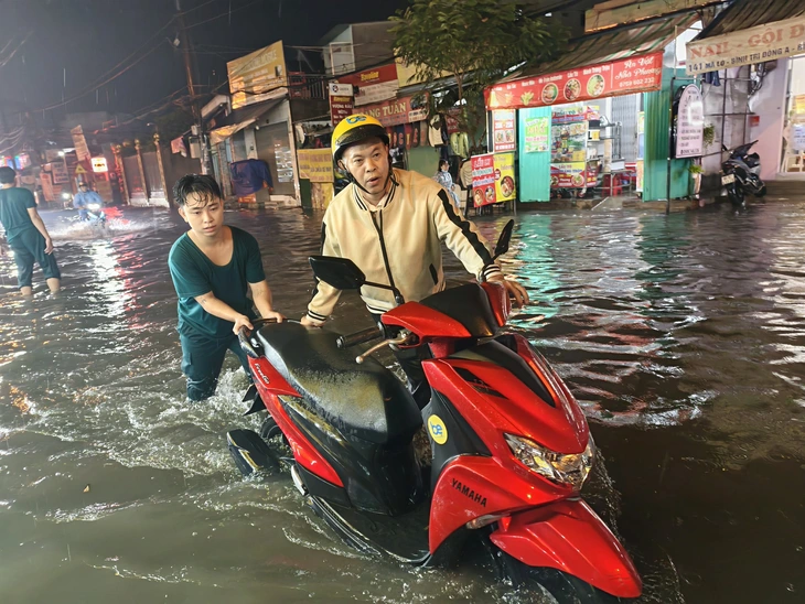 TP.HCM mưa hơn 160mm ngay giờ tan tầm, cây xanh ngã đổ - Ảnh 6.
