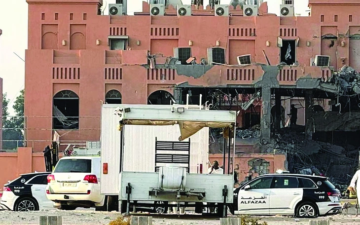 Tổng thống Trump ăn tối với Thủ tướng Qatar sau vụ tấn công của Israel - Ảnh 2.