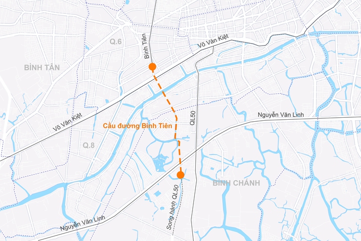 TP.HCM lập Hội đồng thi tuyển phương án kiến trúc cầu đường Bình Tiên - Ảnh 3.