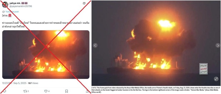 Sự thật về loạt ảnh Houthi tấn công tàu Israel gây xôn xao - Ảnh 3.