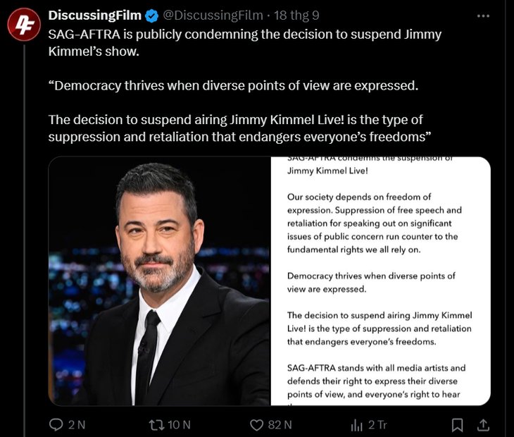 Nhiều nghệ sĩ kêu gọi tẩy chay Disney sau lùm xùm show Jimmy Kimmel - Ảnh 3.