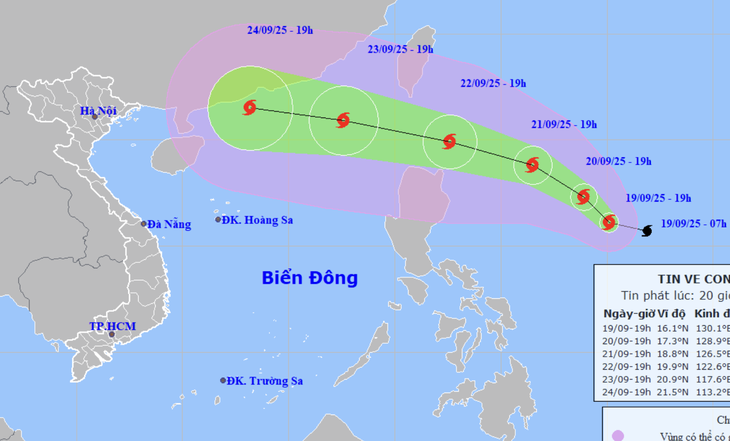 Miền Bắc mưa lớn sau bão Mitag, gió bão Ragasa có thể mạnh cấp 15-16 - Ảnh 1.