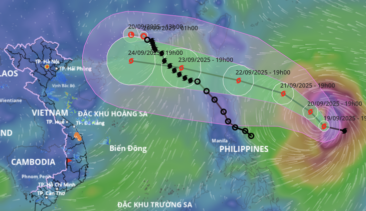 Bão Ragasa liên tục tăng cấp, sắp tới vào Biển Đông có thể đạt cấp siêu bão - Ảnh 2.