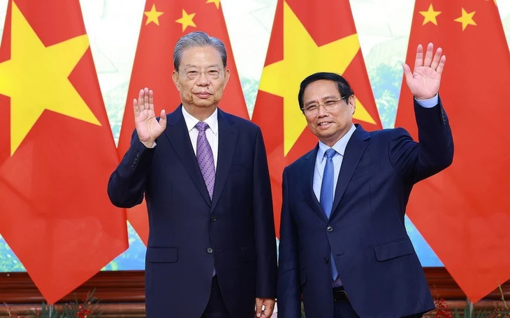 Tổng Bí thư, Chủ tịch nước Lào và Chủ tịch Thượng viện Campuchia thăm triển lãm A80 - Ảnh 10.