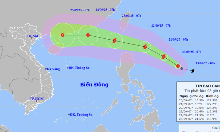 Bão Ragasa mạnh lên cấp 11, giật cấp 14, ba ngày tới có thể thành siêu bão - Ảnh 1.