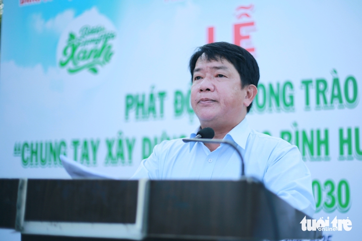Ra mắt công trình lắp đặt phao chắn rác, xây dựng phường Bình Hưng Hòa xanh - Ảnh 3.