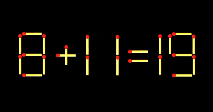 Thử tài IQ: Di chuyển một que diêm để 8+17=13 thành phép tính đúng - Ảnh 2.