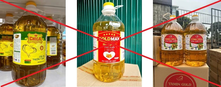 Cảnh báo dầu ăn giả mang nhãn hiệu Gold Max, Tamin Gold, ChiCa - Ảnh 1.