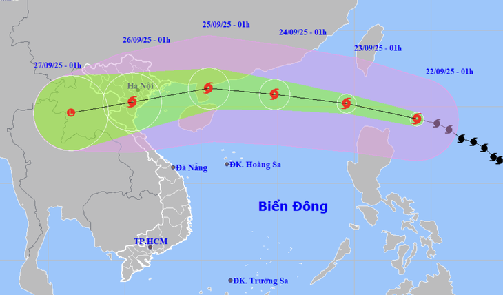 Hôm nay, siêu bão Ragasa vào Biển Đông, cường độ có thể mạnh cấp 17, giật trên cấp 17 - Ảnh 1.