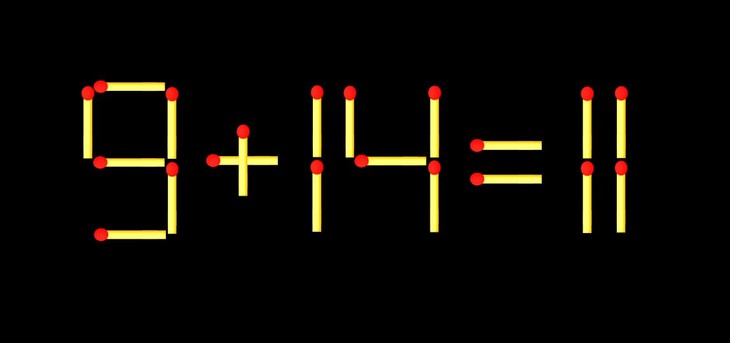 Thử tài IQ: Di chuyển một que diêm để 16+9=4 thành phép tính đúng - Ảnh 5.