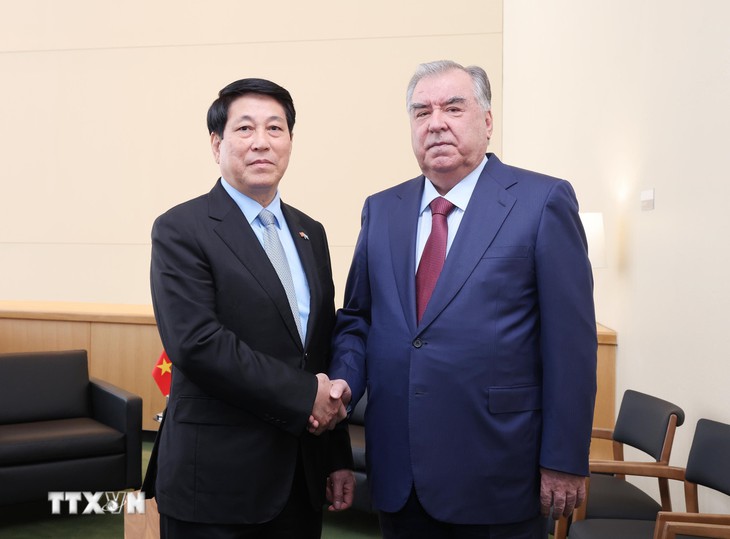 Chủ tịch nước Lương Cường gặp lãnh đạo Áo, Paraguay và Tajikistan tại Mỹ - Ảnh 3.