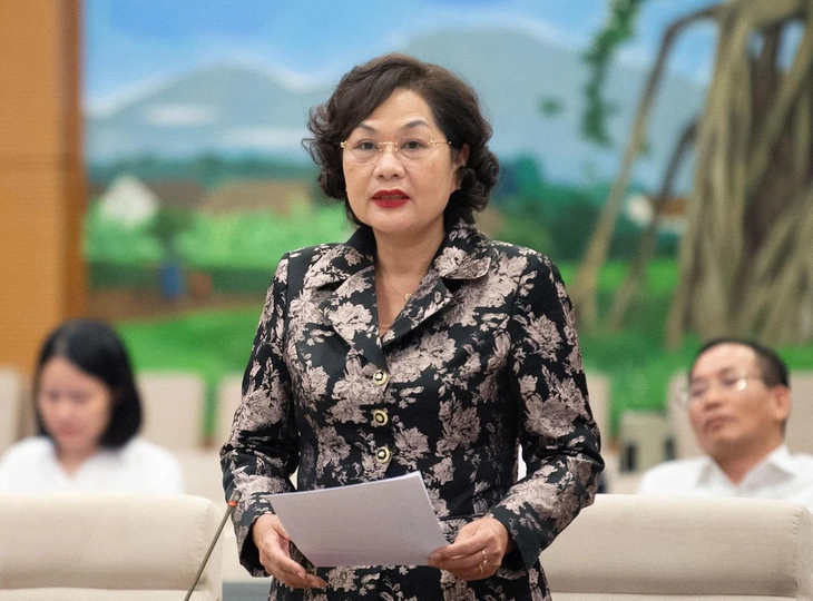 Thống đốc Nguyễn Thị Hồng: Có thời điểm bảo hiểm tiền gửi gần 100.000 tỉ nhưng không sử dụng được - Ảnh 1.