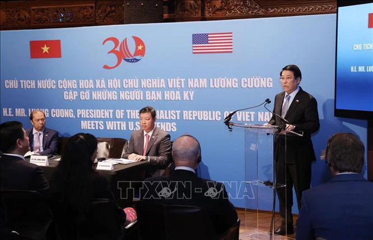 Chủ tịch nước Lương Cường: Việt Nam luôn trân trọng tình cảm của nhân dân yêu chuộng hòa bình Mỹ - Ảnh 2.