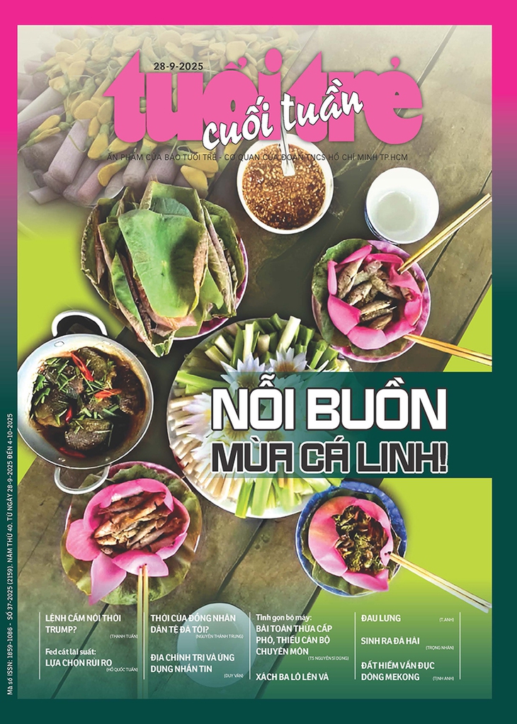 Tuổi Trẻ Cuối Tuần số 37-2025: Nỗi buồn mùa cá linh - Ảnh 1.