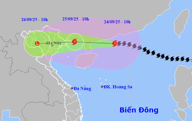 Bão Ragasa đang ở ven biển Trung Quốc, dự báo ngày mai vào Quảng Ninh - Ảnh 1.