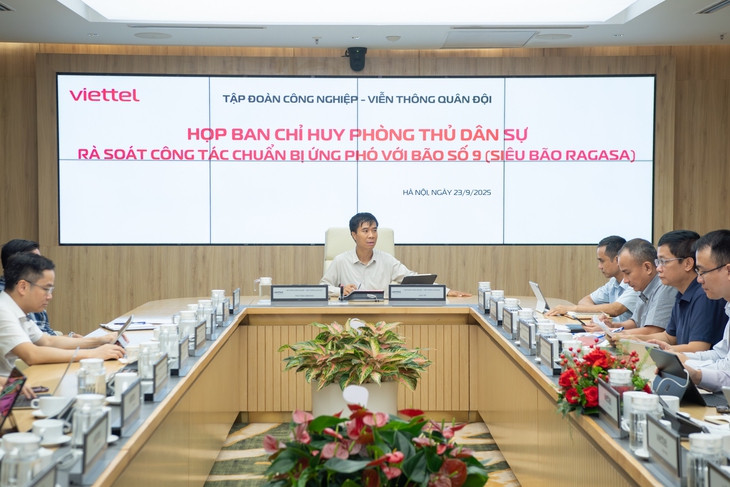 Viettel đảm bảo duy trì mạng lưới trong và sau bão Ragasa - Ảnh 1.