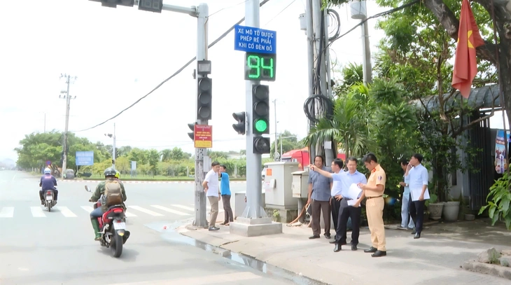 Sẽ lắp đèn tín hiệu AI tại nút giao ngã ba Khu công nghiệp Mỹ Xuân A - Ảnh 1.