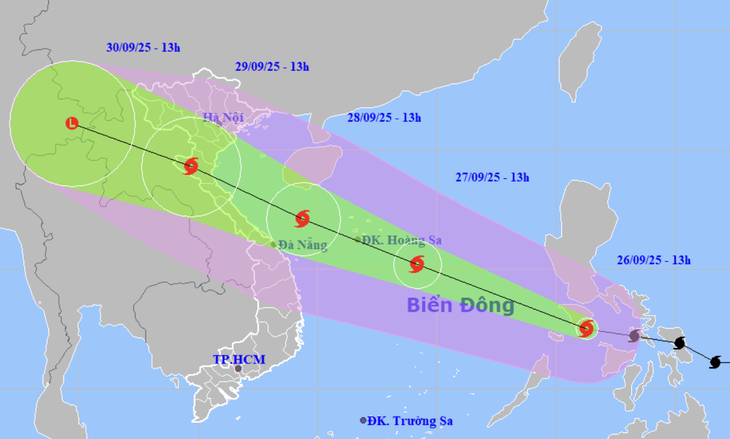 Bão Bualoi khả năng càng vào gần bờ càng mạnh, có 3 kịch bản đổ bộ - Ảnh 1.