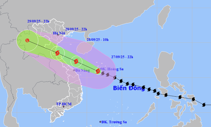 Lập ban chỉ đạo tiền phương tại các tỉnh có tâm bão Bualoi đi qua - Ảnh 1.