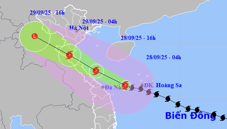 Cập nhật bão Bualoi: Mạnh cấp 12, giật cấp 15 đang cách Đà Nẵng chưa đến 150km - Ảnh 1.