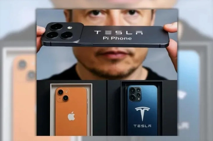 Tesla ra mắt Pi Phone cạnh tranh với iPhone 17? - Ảnh 1.