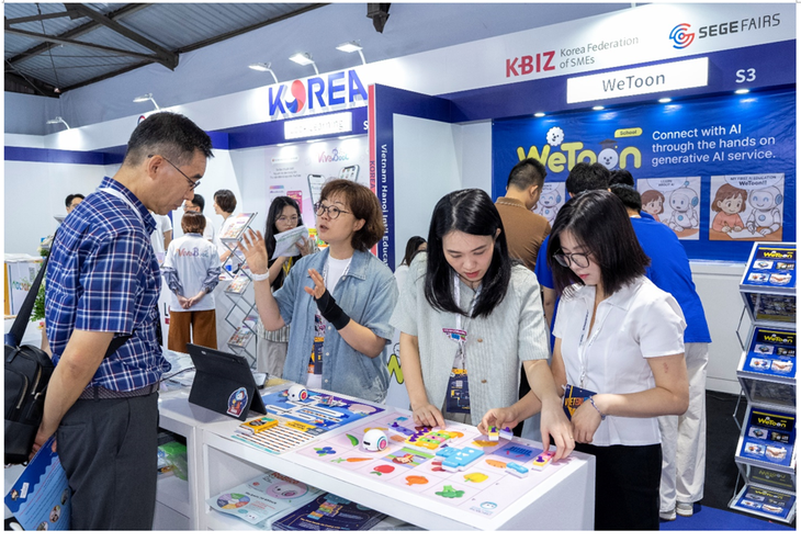 Đa dạng sản phẩm công nghệ giáo dục tại triển lãm Vietedu Hanoi 2025 - Ảnh 3.