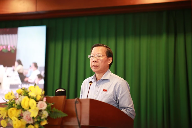 Ông Phan Văn Mãi: Dự án chống ngập 10.000 tỉ đồng hiện chỉ còn khoảng 8% khối lượng công việc - Ảnh 1.